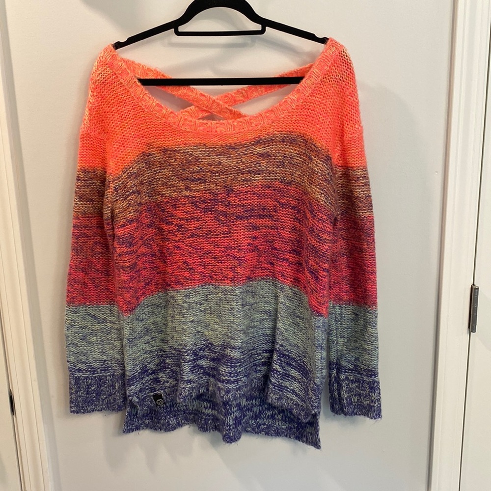 LA Hearts Colorful Sweater